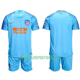 Koszulka Atlético Madryt Dziecięcy Wyjazdowe Stroje Piłkarskie 2018/19 Krótki Rękaw